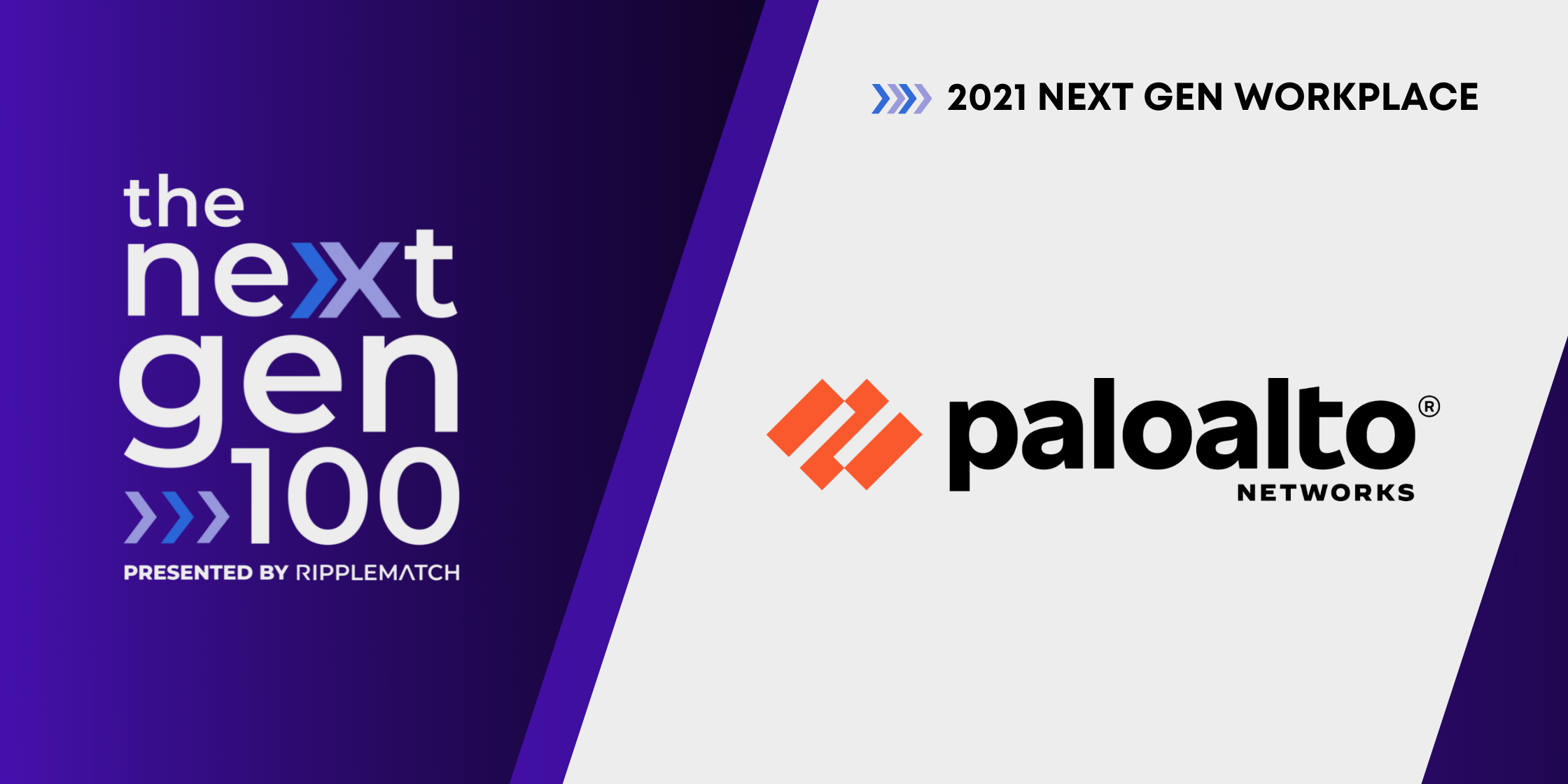 Palo Alto Networks is a Top 100 Next Gen Workplace 2021